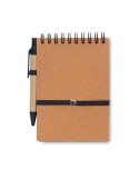 Cahier recyclé et stylo à bille publicitaire NOTIE