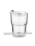 Gobelet verre et paille 400ml SIP personnalisable