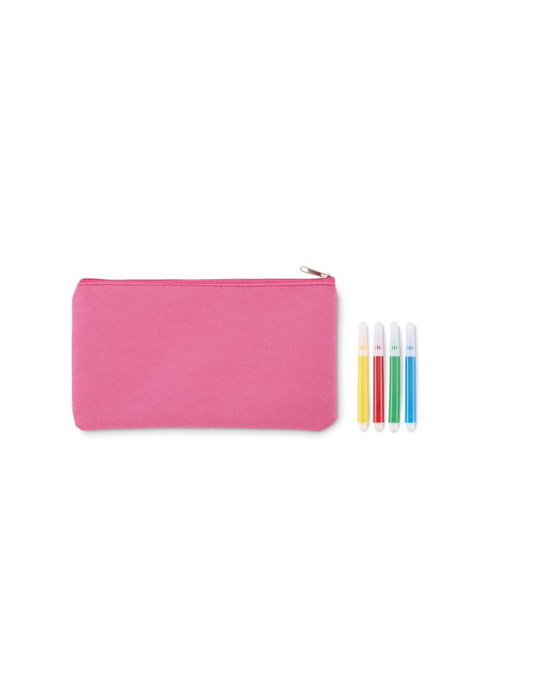 Trousse à crayons avec feutres publicitaire KIDDO