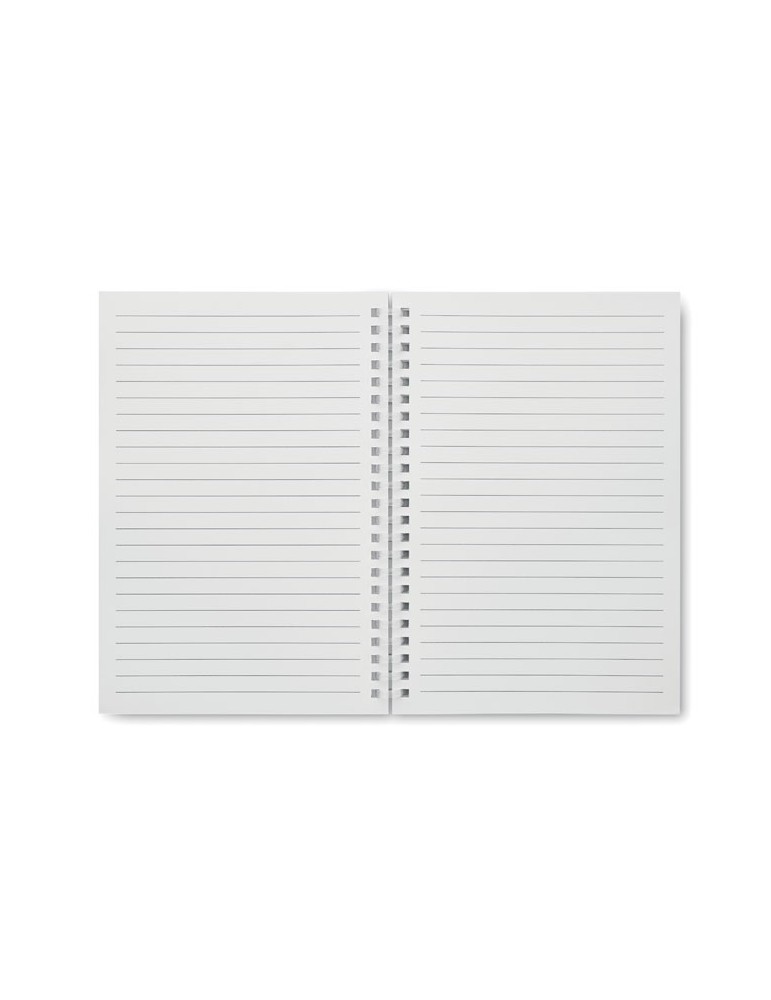 Cahier A5 en carton recyclé publicitaire RECARNOTE