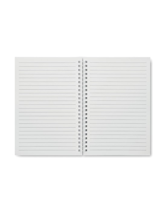 Cahier A5 en carton recyclé publicitaire RECARNOTE