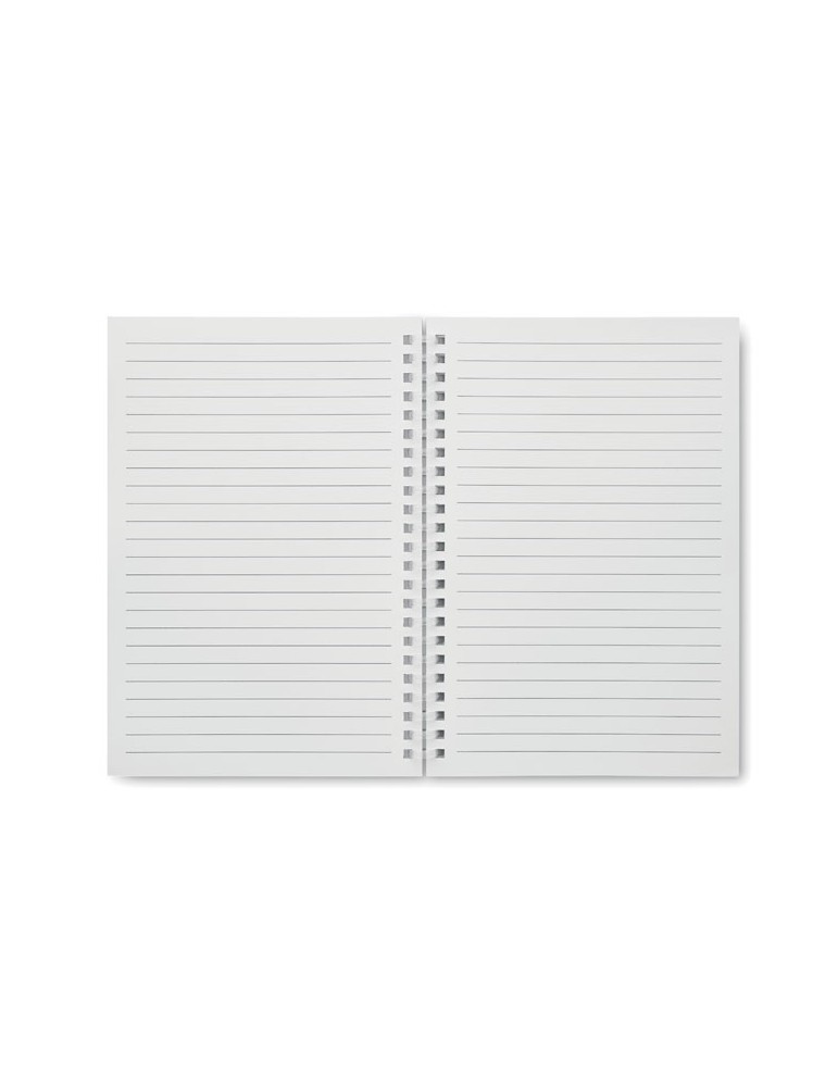 Cahier A5 en carton recyclé publicitaire RECARNOTE