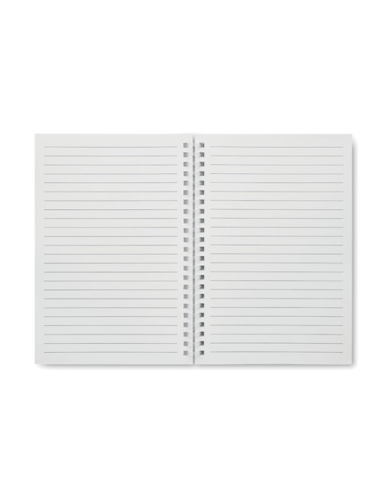 Cahier A5 en carton recyclé publicitaire RECARNOTE