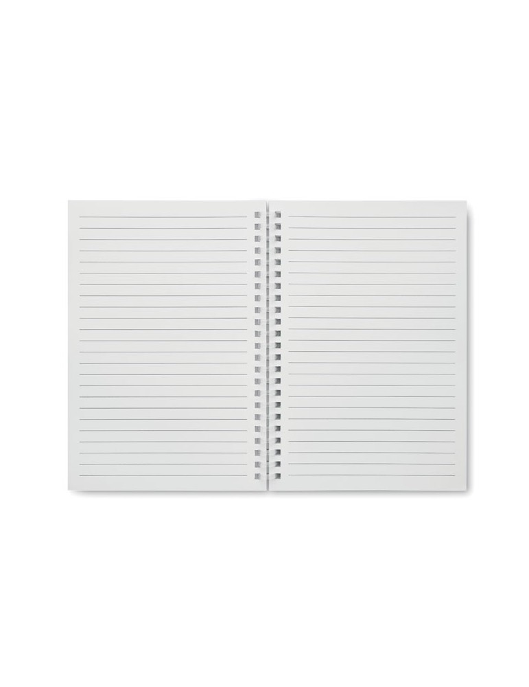 Cahier A5 en carton recyclé publicitaire RECARNOTE