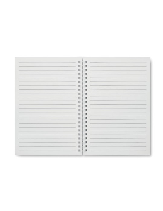Cahier A5 en carton recyclé publicitaire RECARNOTE