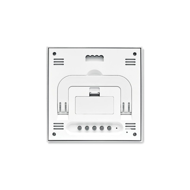 Station météo multifonction personnalisée en finition bambou TURKU Matières : ABS Couleurs : bois personnalisable avec votre log