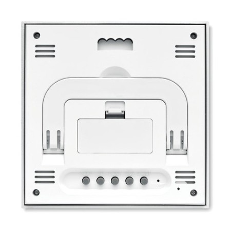 Station météo multifonction personnalisée en finition bambou TURKU Matières : ABS Couleurs : bois personnalisable avec votre log