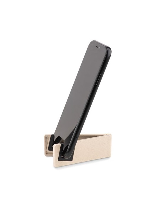 Support téléphone  personnalisé en bambou - STANDOL+ pas cher