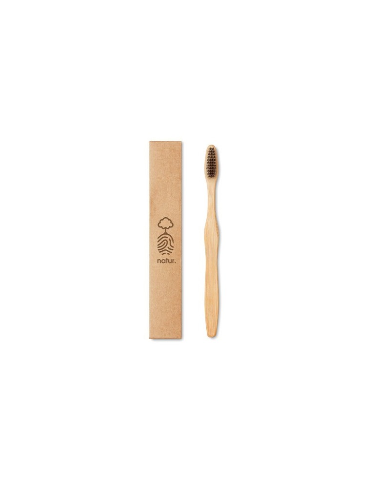 Brosse à Dents en Bambou Personnalisée - Cadeau Publicitaire