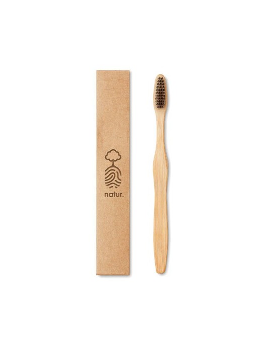 Brosse à Dents en Bambou Personnalisée - Cadeau Publicitaire