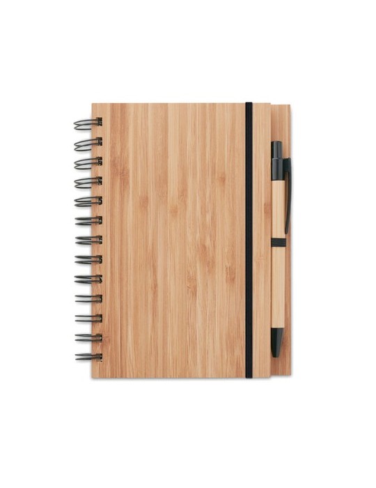 Écolo Carnet et Stylo en Bambou - Cadeau d'Entreprise