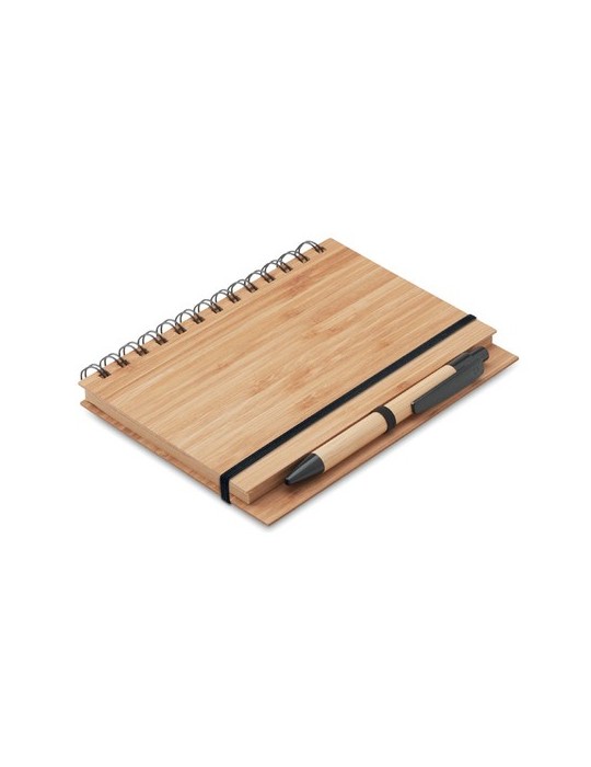 Écolo Carnet et Stylo en Bambou - Cadeau d'Entreprise