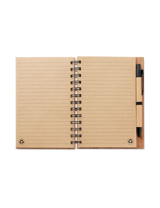 Écolo Carnet et Stylo en Bambou - Cadeau d'Entreprise