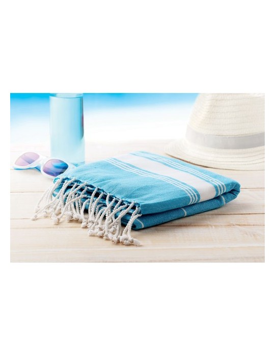 Serviette de Plage Coton MALIBU - Cadeau Personnalisé