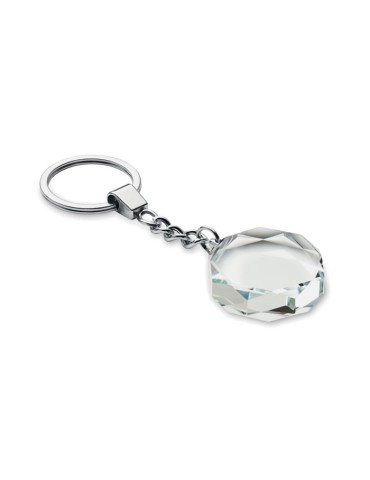 ROUNDWARD Porte-clés rond en verre