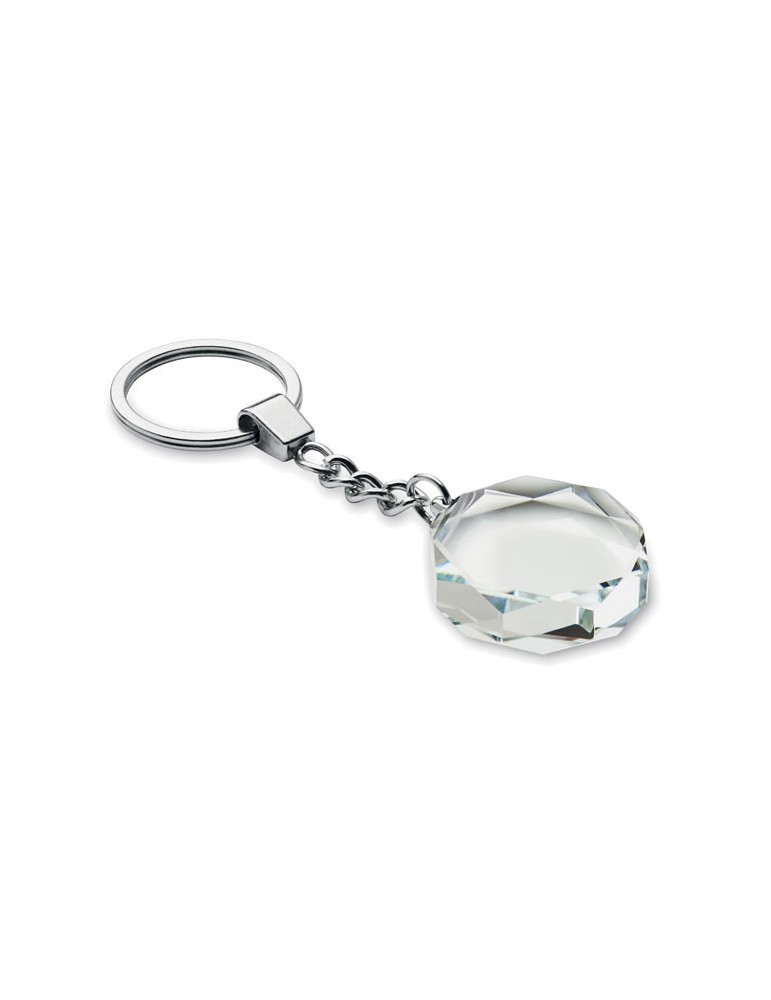 ROUNDWARD Porte-clés rond en verre