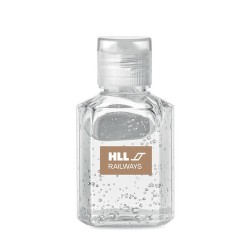 Gel nettoyant antibactérien pratique personnalisé 30ml pour mains - GEL 30 Couleurs : transparent cadeau entreprise pas cher