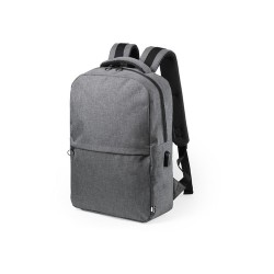 Sac à Dos Éco-Responsable et Pratique Personnalisé pas cher - Konor Couleurs : gris Matières : polyester recyclé