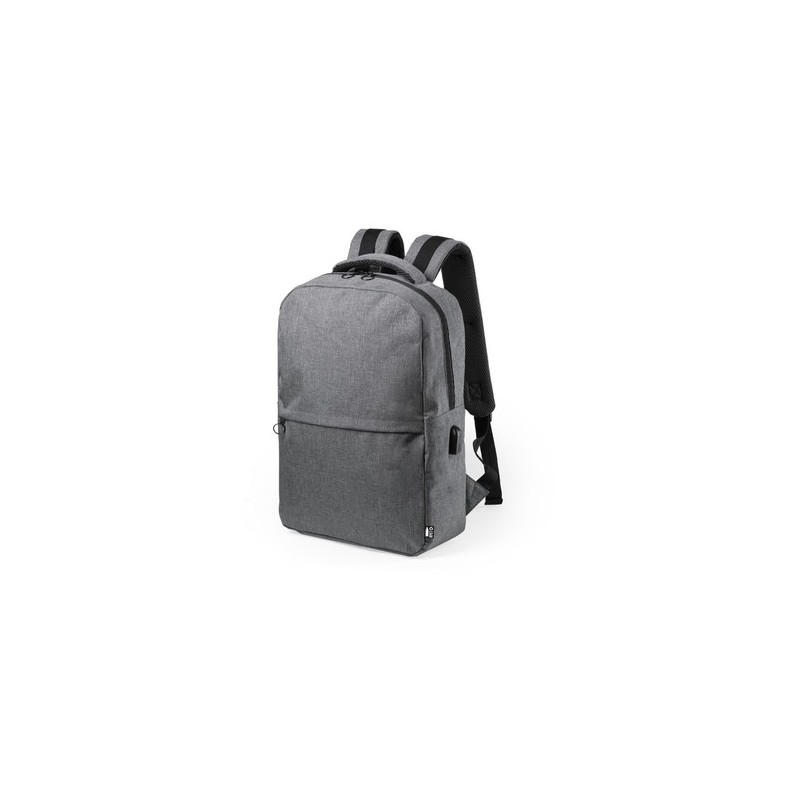 Sac à Dos Éco-Responsable et Pratique Personnalisé pas cher - Konor Couleurs : gris Matières : polyester recyclé