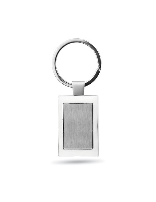 Porte-clés rectangulaire en métal personnalisé - HARROBS