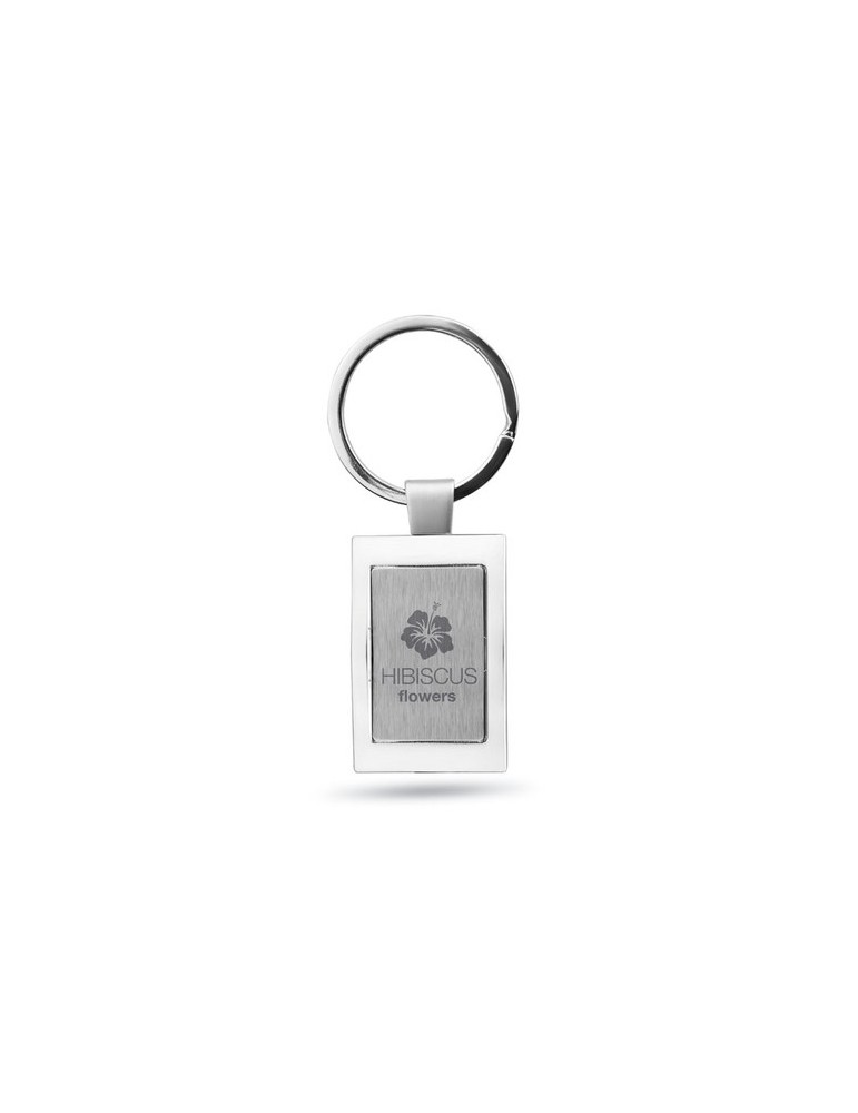 Porte-clés rectangulaire en métal personnalisé - HARROBS