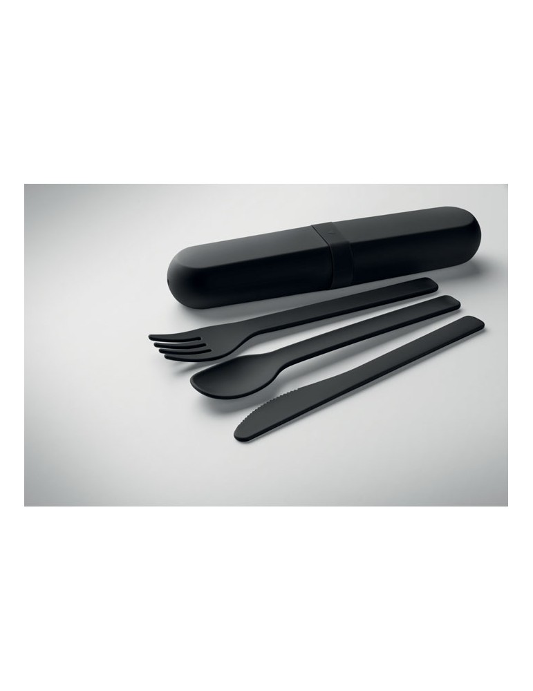 BITEFUL Set de couverts et étui en PLA