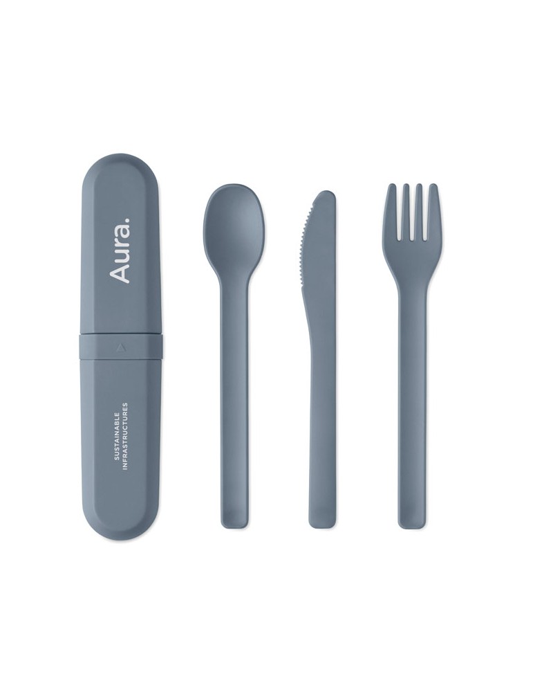 BITEFUL Set de couverts et étui en PLA