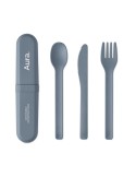 BITEFUL Set de couverts et étui en PLA