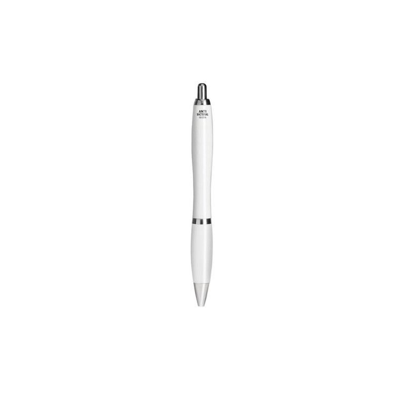 Stylo antibactérien personnalisé  RIO CLEAN Matières : ABS Couleurs : blanc personnalisable avec votre logo