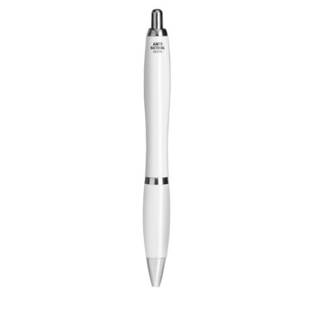 Stylo antibactérien personnalisé  RIO CLEAN Matières : ABS Couleurs : blanc personnalisable avec votre logo