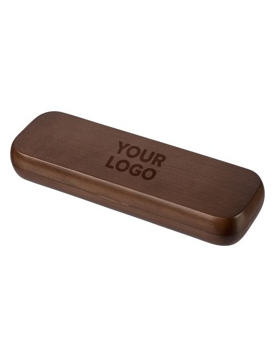 Coffret de stylos en bois de noyer Adelina