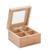 Boîte à thé  en bambou personnalisée - CAMPO TEA Matières : bambou Couleurs : bois