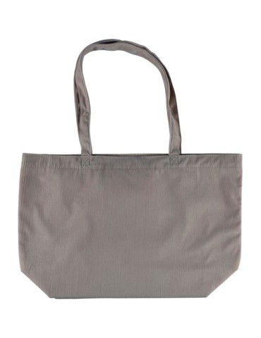 Sac shopping en velours côtelé Tino
