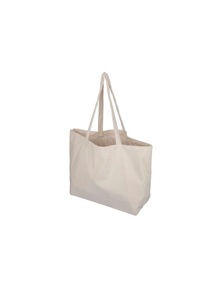 Sac shopping en velours côtelé Tino