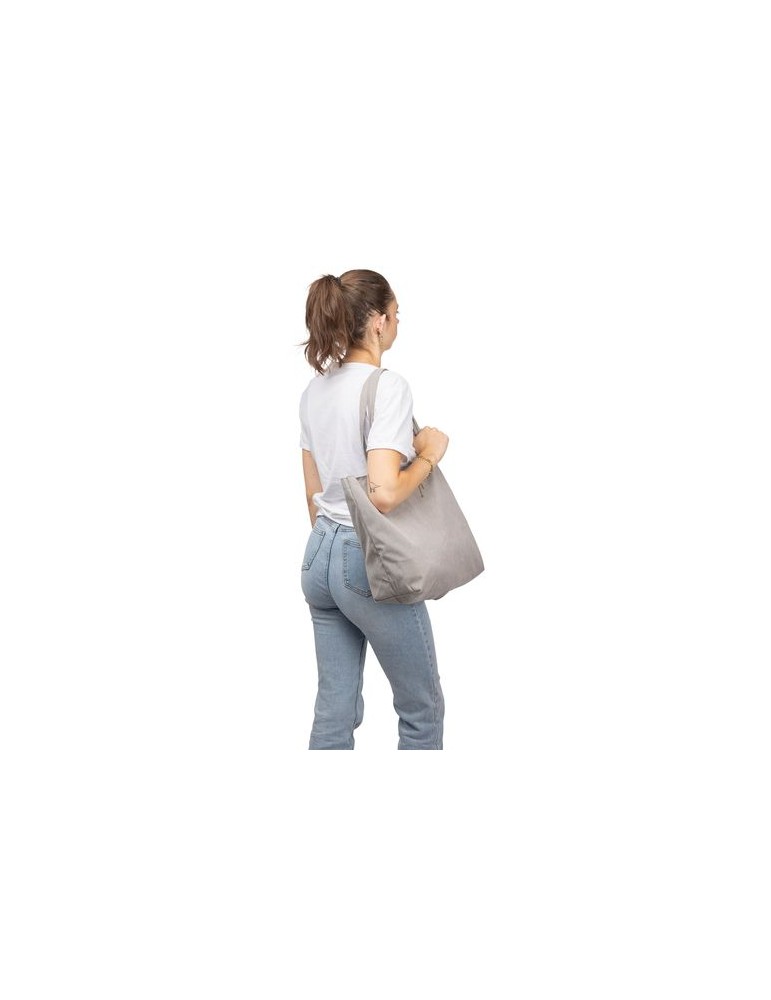 Sac shopping en velours côtelé Tino