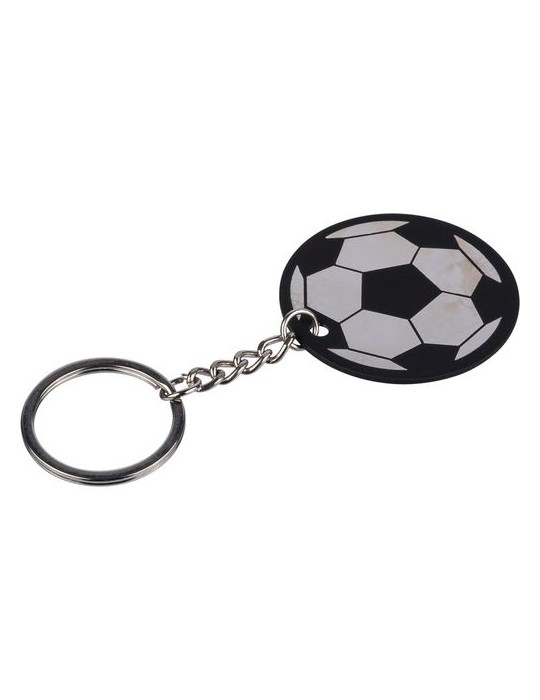 Porte-clés ballon de football en acier inoxydable recyclé Ciro