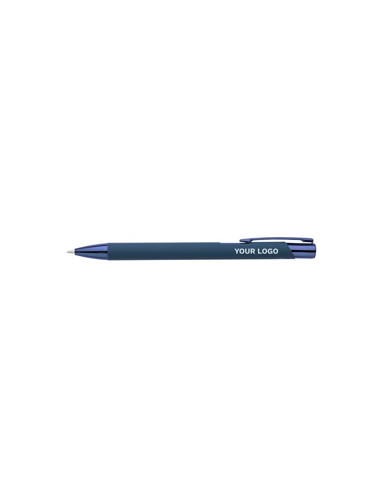 Stylo à bille toucher gomme en aluminium recyclé Anisa