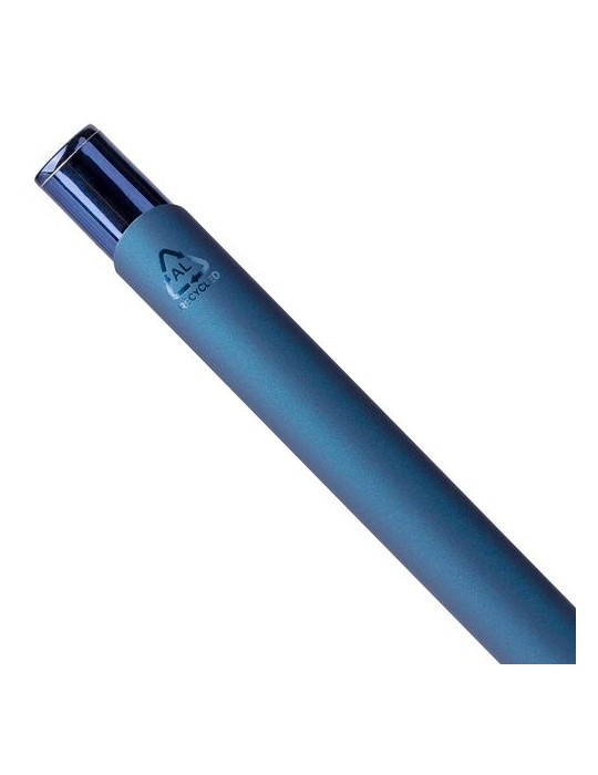 Stylo à bille toucher gomme en aluminium recyclé Anisa