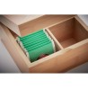 Boîte à thé  en bambou personnalisée - CAMPO TEA Matières : bambou Couleurs : bois livraison express 24h 48h