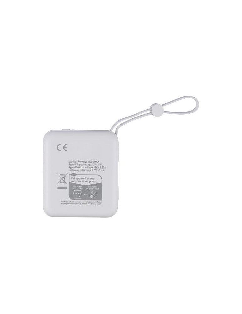 Power bank en ABS recyclé Jona