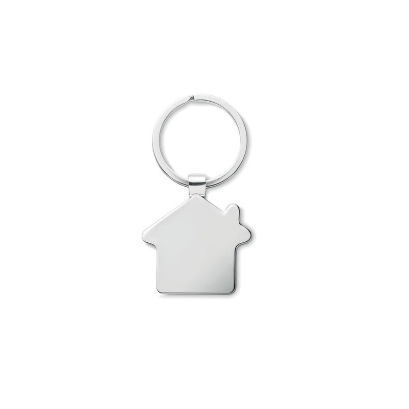 Porte-clés personnalisable en métal et bambou BURNIE Matières : métal Couleurs : bois personnalisable avec votre logo