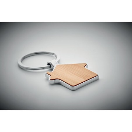 Porte-clés Maison Métal Bambou BURNIE - Élégance Naturelle