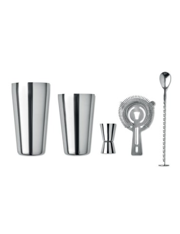 Set à Cocktail en Inox Personnalisé BOSTON pas cher