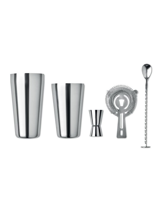 Set à Cocktail en Inox Personnalisé BOSTON pas cher
