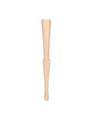Éventail en bois et liège FANNY CORK personnalisé pas cher