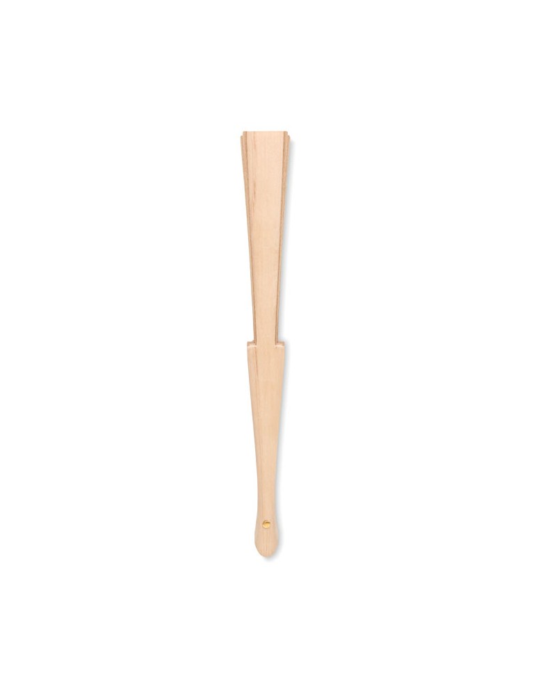Éventail en bois et liège FANNY CORK personnalisé pas cher