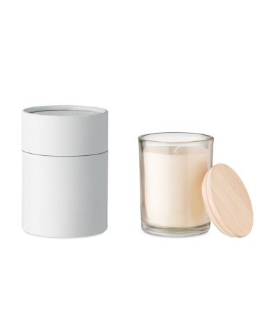 Bougie parfumée personnalisée à la vanille - Élégance Naturelle pas cher 2