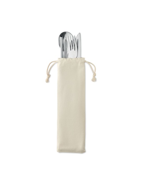 Couverts Réutilisables CUSTA SET - Objets de Table Personnalisés pas cher
