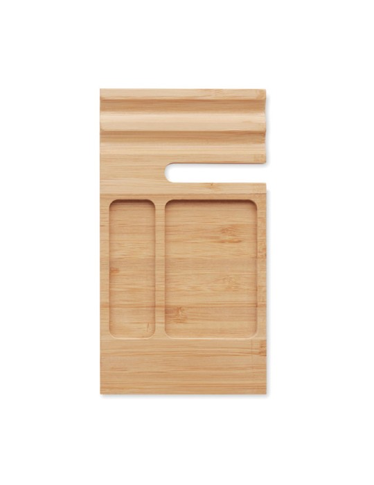 Organiseur en Bambou TREVIS - Bureau Personnalisé