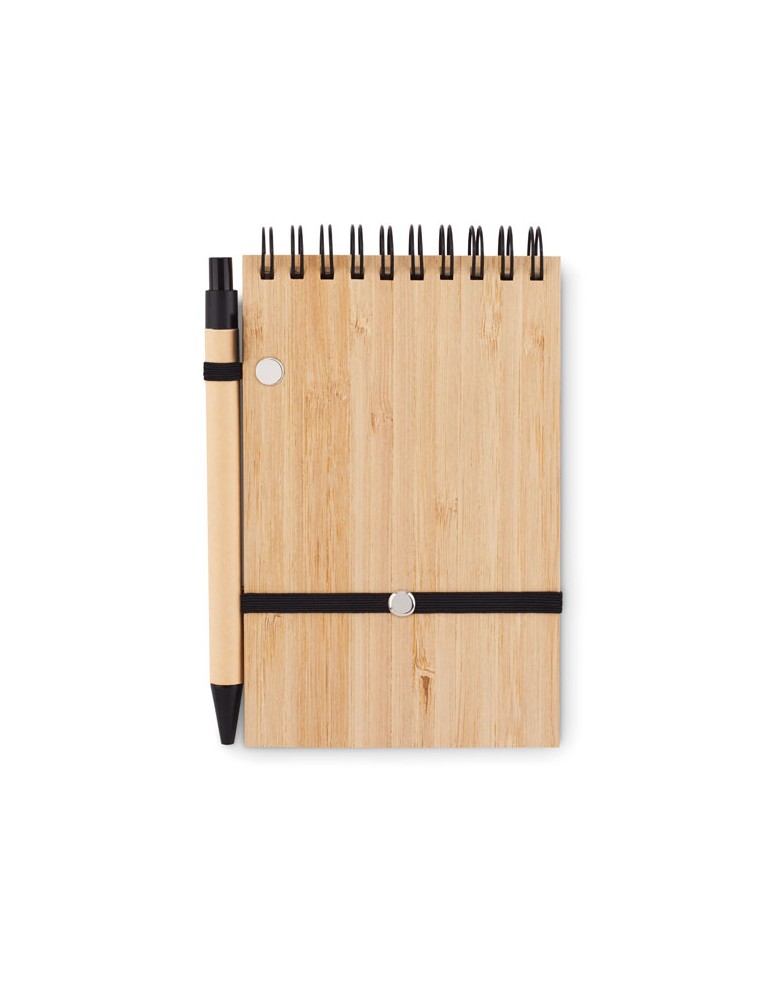 Bloc-Notes A6 en Bambou - Personnalisé et Pratique pas cher